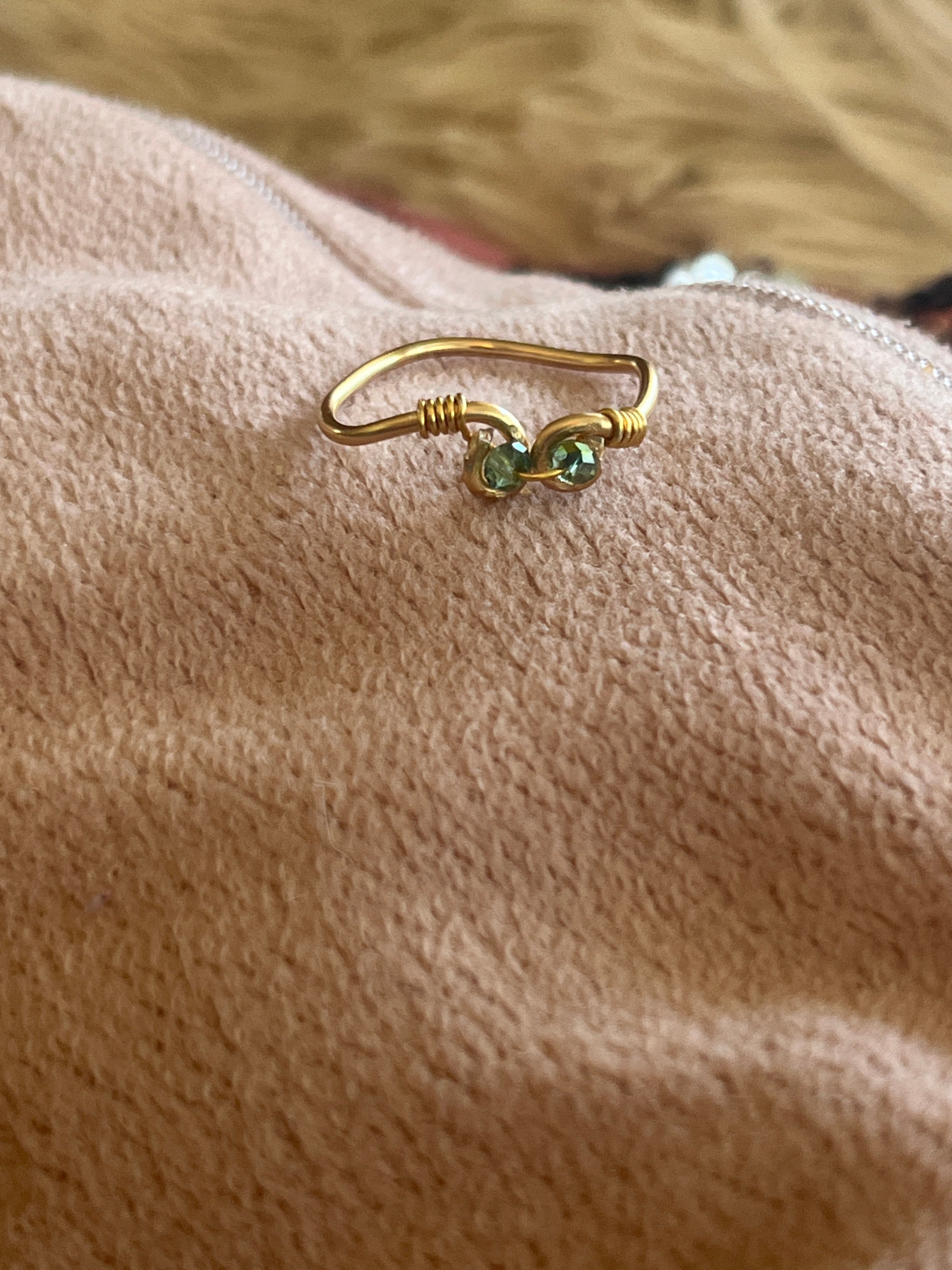 Twin Pearl Minimal Ring – Χειροποίητο Δαχτυλίδι με Πέρλες - Sirena Jewelry